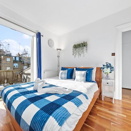 Balcony Blue Theme 1 Bedroom Central London Luxury Flat Near Hyde Park! Accommodates Up To 6! Double Sofa Bed And Next To Station! Ngoại thất bức ảnh