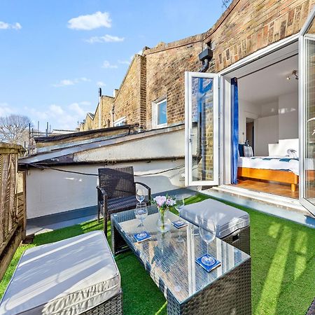 Balcony Blue Theme 1 Bedroom Central London Luxury Flat Near Hyde Park! Accommodates Up To 6! Double Sofa Bed And Next To Station! Ngoại thất bức ảnh