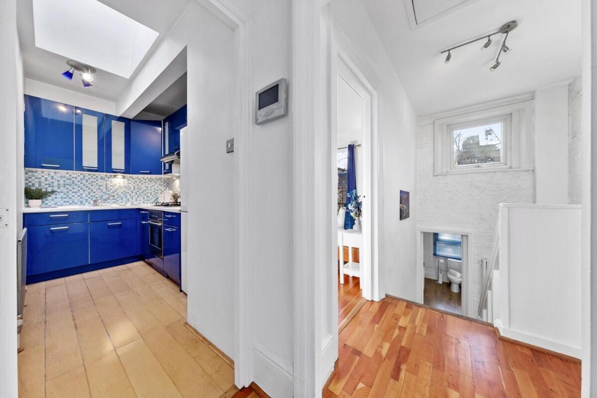 Balcony Blue Theme 1 Bedroom Central London Luxury Flat Near Hyde Park! Accommodates Up To 6! Double Sofa Bed And Next To Station! Ngoại thất bức ảnh