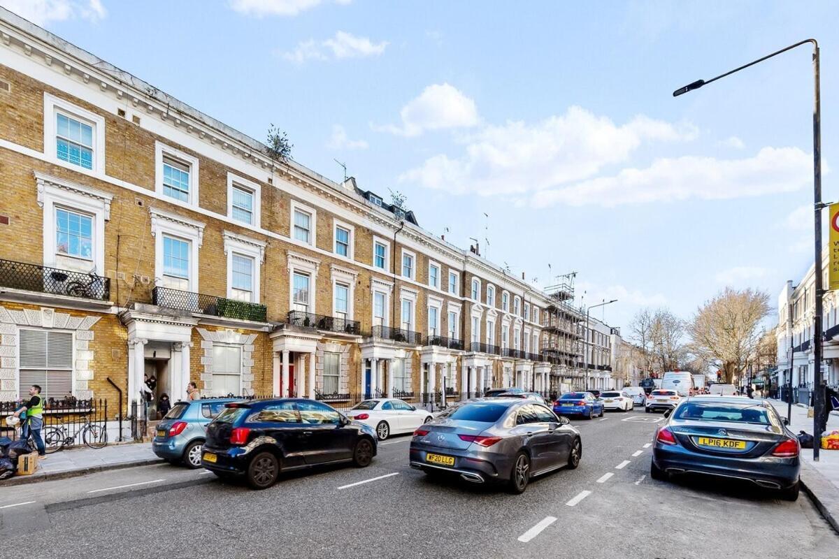 Balcony Blue Theme 1 Bedroom Central London Luxury Flat Near Hyde Park! Accommodates Up To 6! Double Sofa Bed And Next To Station! Ngoại thất bức ảnh