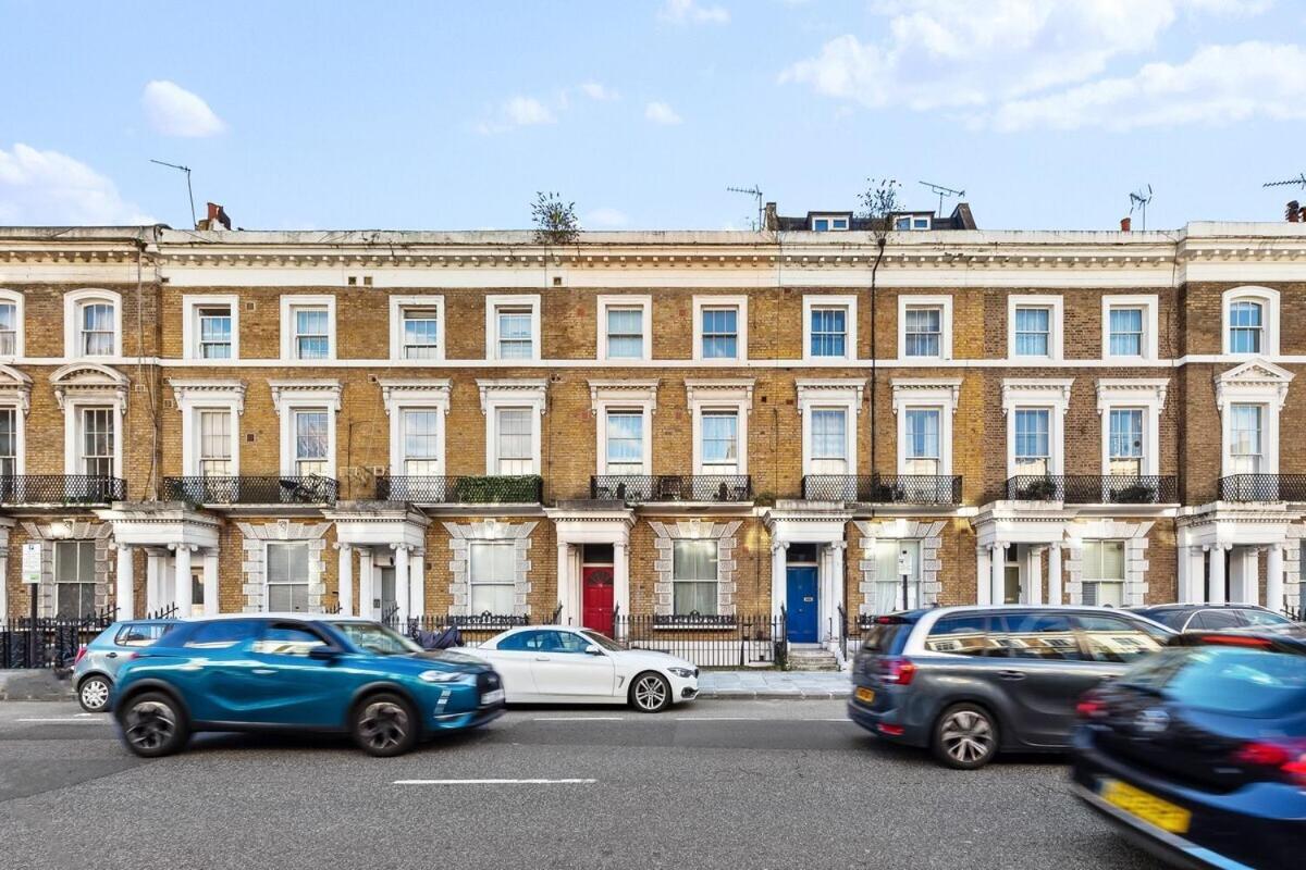 Balcony Blue Theme 1 Bedroom Central London Luxury Flat Near Hyde Park! Accommodates Up To 6! Double Sofa Bed And Next To Station! Ngoại thất bức ảnh